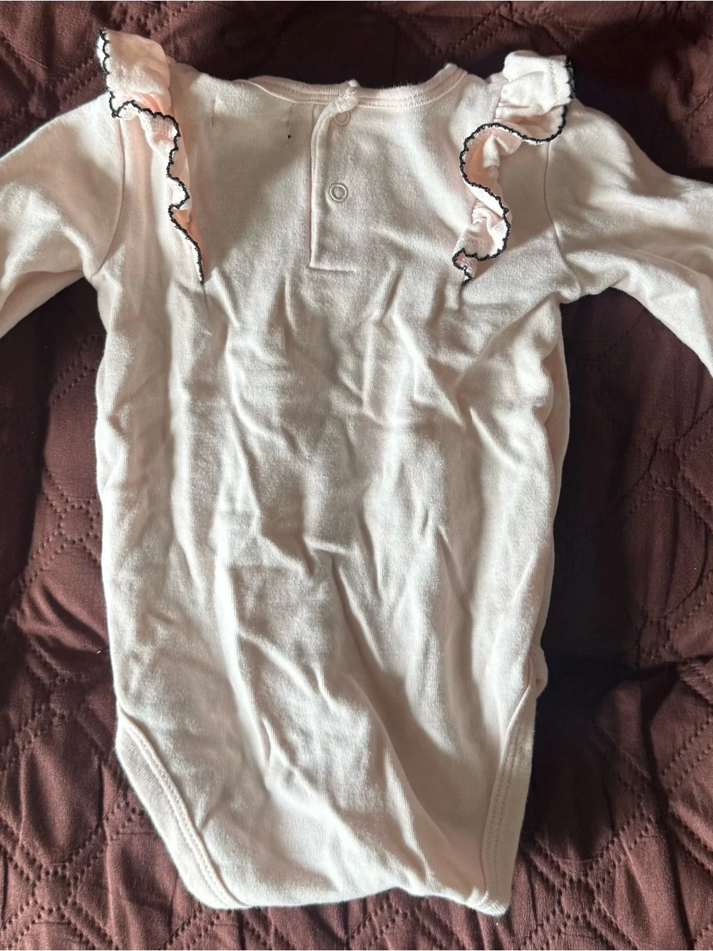 Infant Pink 'Mommy's Little Pumpkin' Ruffle-Shoulder Bodysuit